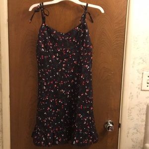 SHEIN Black Floral Dress